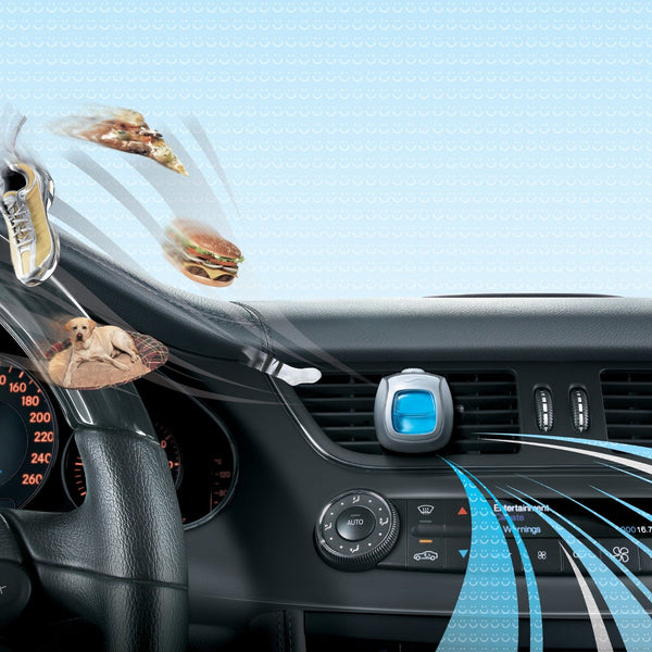 Febreze Scented Vent Clip Automotive Air Freshener & Odor Eliminator, Midnight Storm (pack of 8)