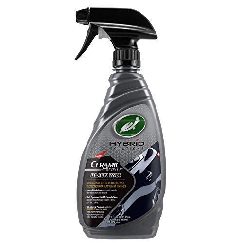 Turtle Wax Hybrid Solutions Ceramic Acrylic Black Spray Wax, Black Paint Color Enhancement and Protection, 53447, 16 fl.oz