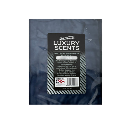 Super Sheet Under the Seat Car Air Fresheners Large Luxury Scents Silver: The Best Car Air Freshener and Odor Eliminators - Long Lasting, Super Strength Car Fresheners