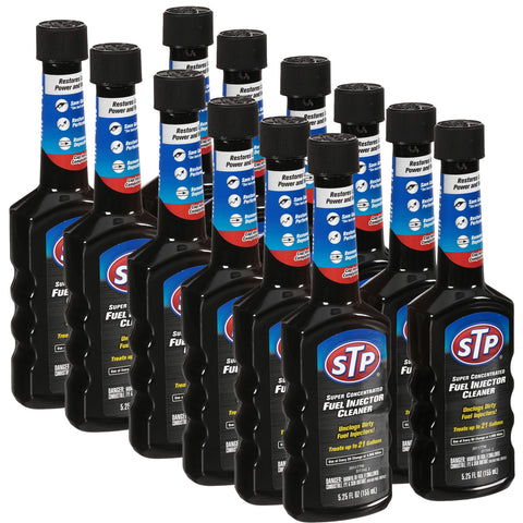 STP Super Concentrated Fuel Injector Cleaner - 5.25 fl. oz. (12-Pack)