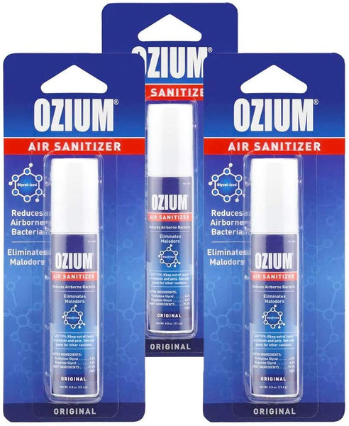 Ozium Air Sanitizer 0.8 oz Spray, Original 3-PACK