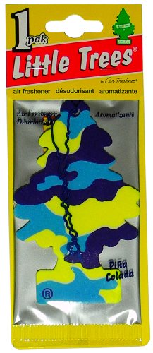 Little Trees Hanging Car and Home Air Freshener, Pina Colada (Pack of 3)