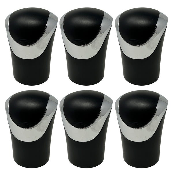 TrexNYC Car Ashtray Luxury Flip Top with Blue LED Light and Portable Ashtray Design - Ideal for Car, Home, and Office, 6-Packs