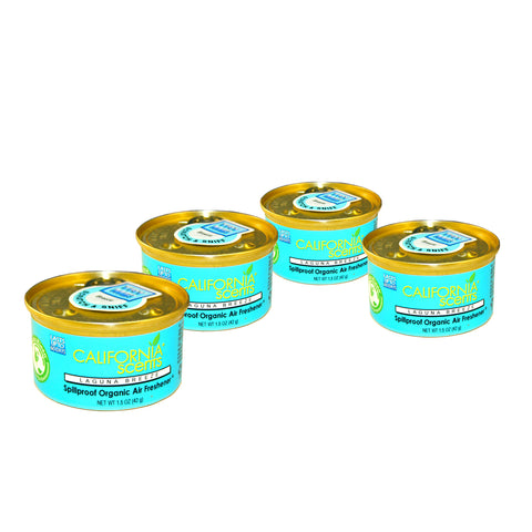 California Scents Air Freshener 4-Pack Car Air freshener (Laguna Breeze)