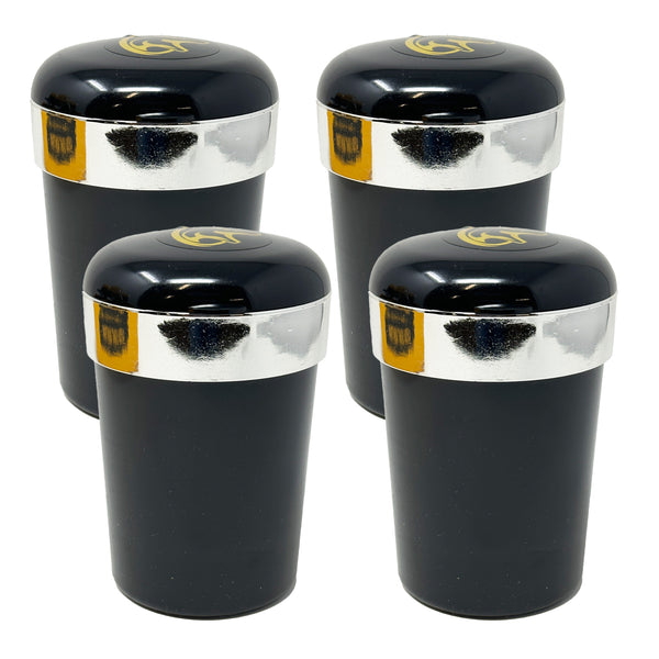 TrexNYC Car Ashtray with Blue LED Light and Portable Ashtray Design - Ideal for Car, Home, and Office, 4-Packs