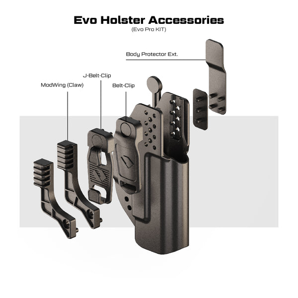 EVO Holster - compatible with Sig Sauer P365 Holster Left Handed, Passive Retention with OWB Paddle and OWB Belt Loop