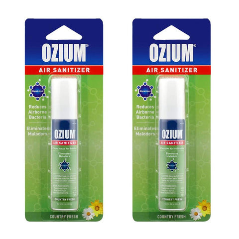 Ozium Air Sanitizer 0.8 oz Spray, Country Fresh 2-PACK
