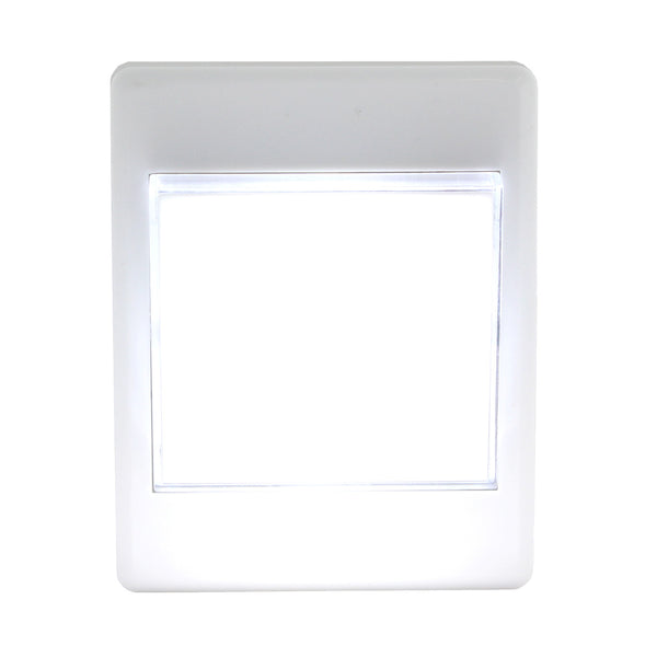 Promier Cordless Pivoting LED Light Switch 200 Lumen, Attaches w/ Hook&Loop, Magnate or Screw
