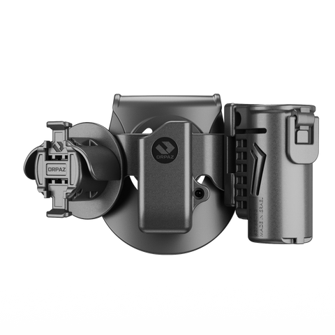 Orpaz Handcuff Holster, Law Enforcement Handcuff Case, Handcuff Holder, for Sig P365 & Similar, Pepper Spray & 9mm Mag Pouch Combo