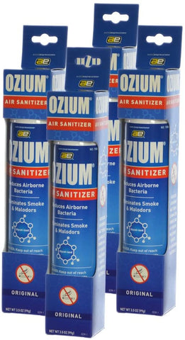 Ozium Spray 3.5oz Ozium Air Sanitizer, Original Scent (4-Pack)