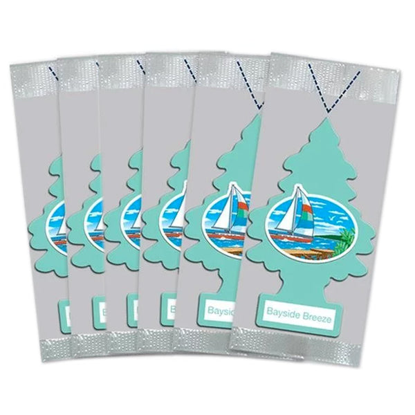 Little Trees Car Air Freshener 6-Pack (Bayside Breeze)