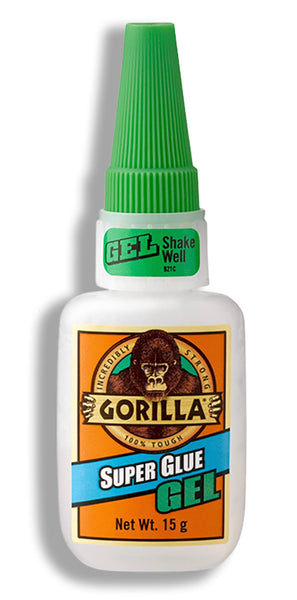 Gorilla Super Glue Gel, 15 Gram, Clear, (Pack of 1)