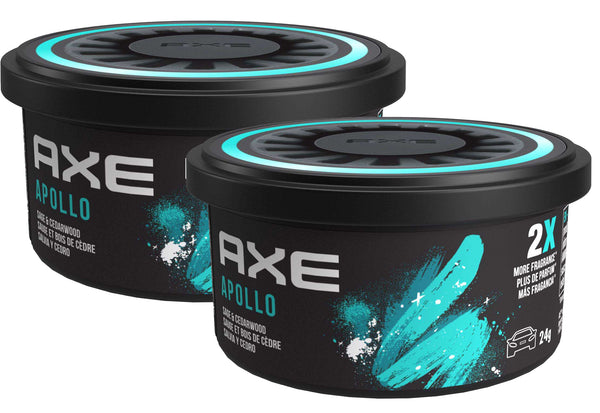 AXE Apollo Fiber Can: Odor Eliminator for Strong Odor - Long Lasting Fragrance & Effective Car Air Fresheners - Automotive Essential, 2 Packs