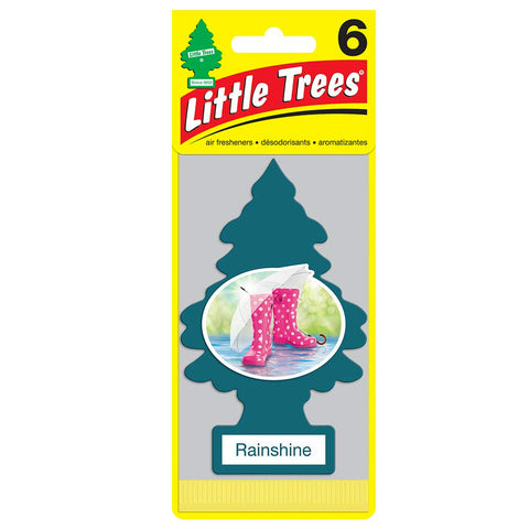 Little Trees Car Air Freshener 6-Pack (Rainshine)