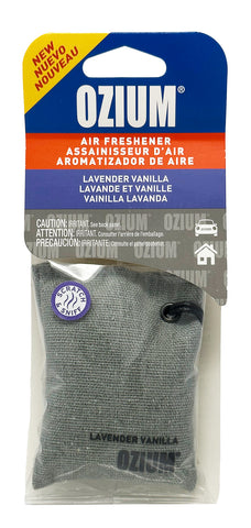 Ozium Scented Sachet Car Air Fresheners and Odor Eliminator for Car, Home Closets, Shoes, and Suitcases, Lavender Vanilla