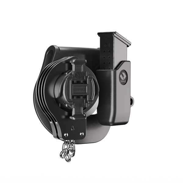 Orpaz Handcuff Holster, Law Enforcement Handcuff Case, Handcuff Holder, for DS Metal Mags, 9mm Mag Pouch Combo