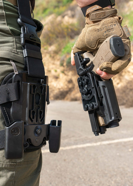 Orpaz OMS Holster Insert and Drop-Leg Receiver Kit, Fits on Orpaz Holsters and Magazine Pouches, Black