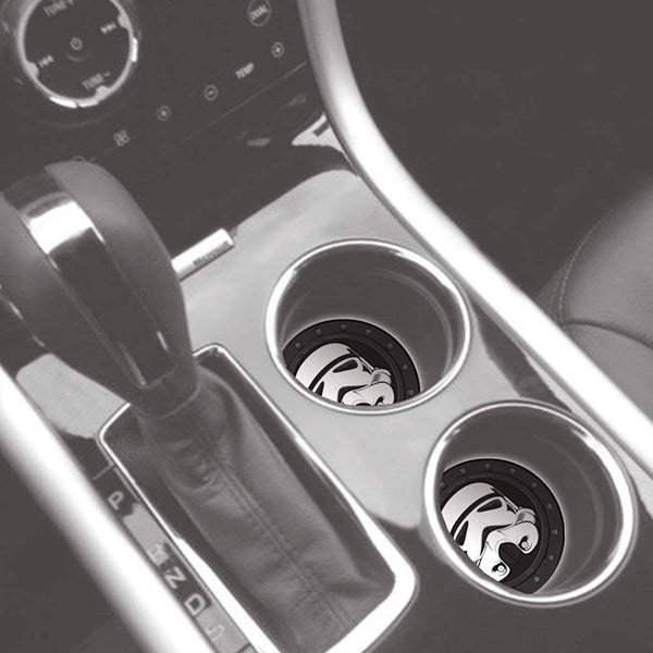 Plasticolor Star Wars Stormtrooper Car Coaster, 2x Cupholder Coasters