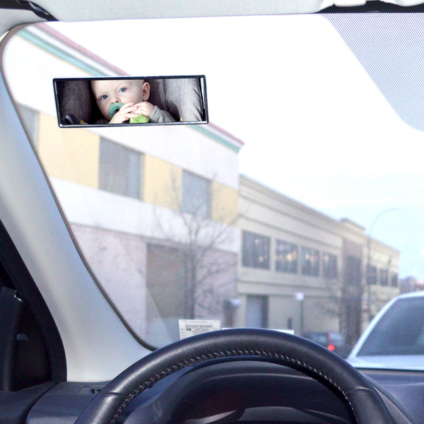 T-Rex Baby Car Mirror for Baby Car Seat View (5.5"x2.5" Rectangular)