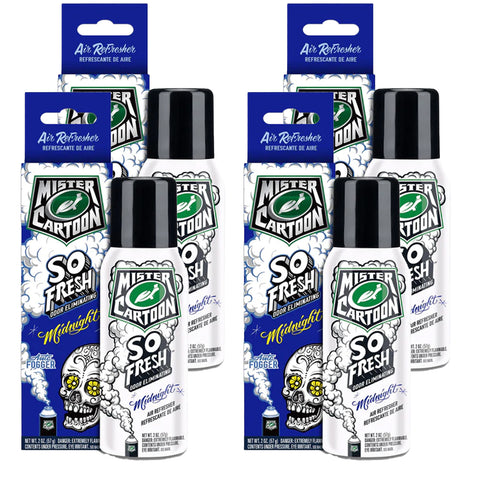 Turtle Wax FOGGER Midnight 2 oz: Ultimate Car Fogger and Smoke Odor Eliminator – Long-Lasting Scent Car Air Freshener, 4 Packs