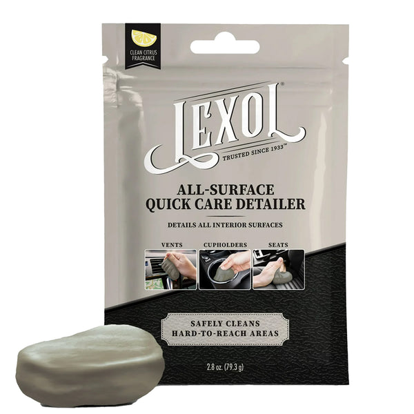 Lexol GEL Quick Care Detailer, 2.8 OZ - Premium Car Detailing Kit with Cleaning Gel, Car Putty for Cleaning - Comprehensive Car Cleaning Kit for a Gleaming Finish