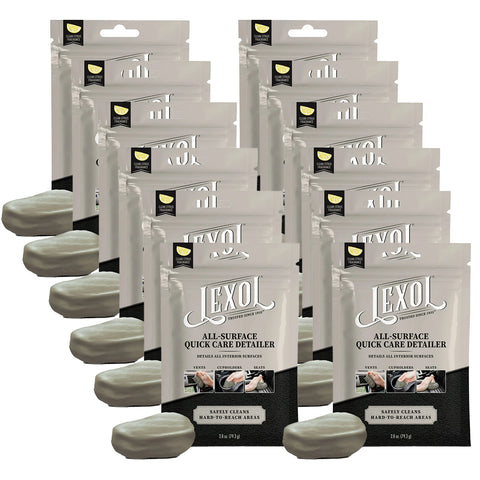 Lexol GEL Quick Care Detailer, 2.8 OZ - Premium Car Detailing Kit with Cleaning Gel, Car Putty for Cleaning - Comprehensive Car Cleaning Kit for a Gleaming Finish, 12 Packs