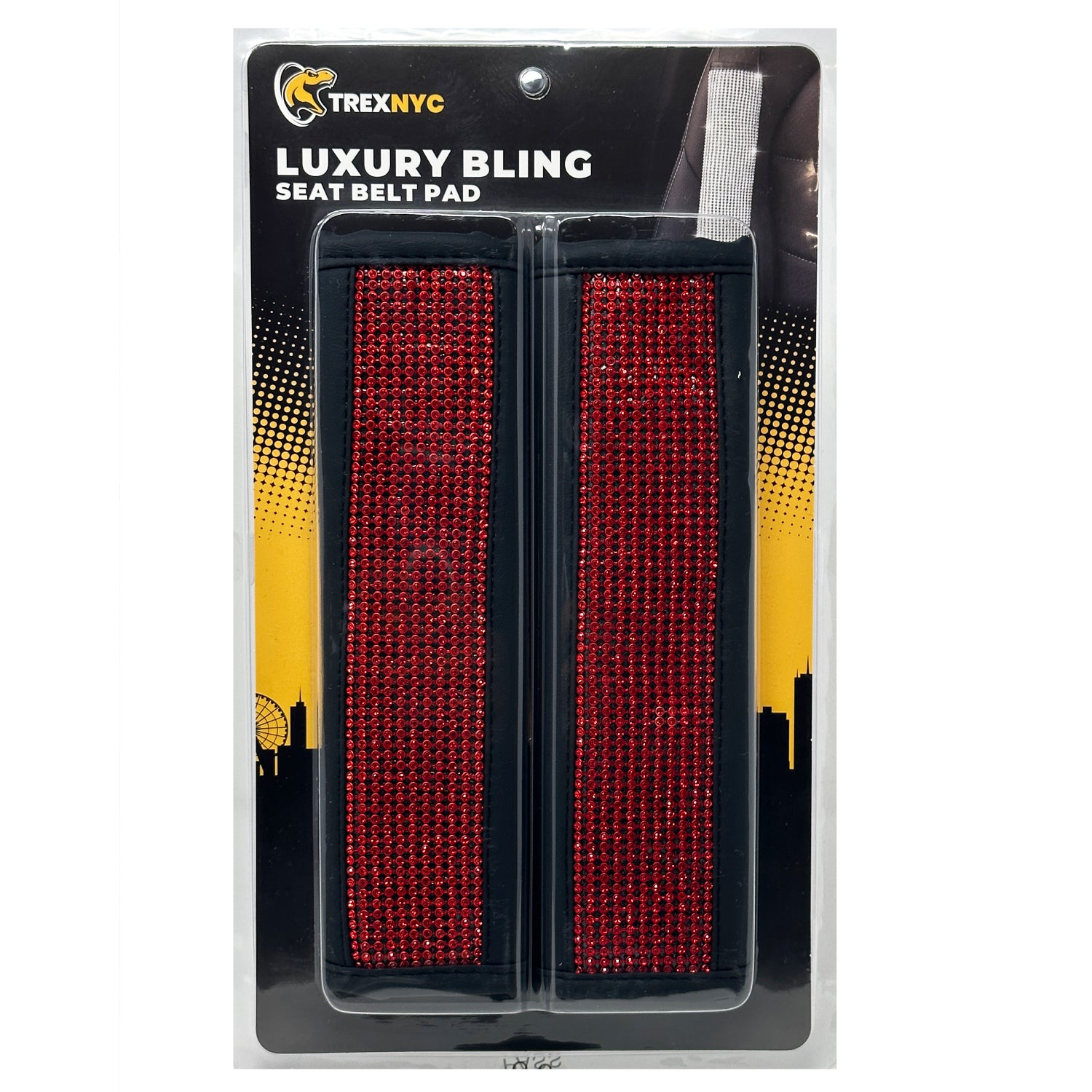 TrexNYC Seat Belt Comforter Bling Car Accessories Car Seat