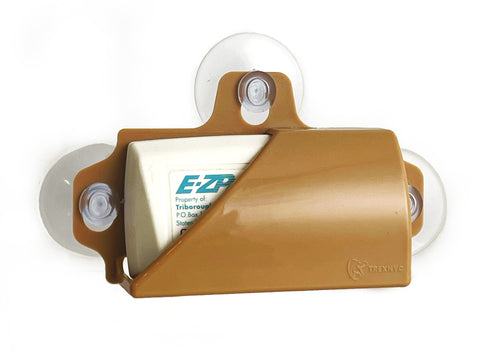 TrexNYC Toll Pass Holder for Car, Super Strong Holder with Suction Cups Holds Tightly to Your Car Windshield, Tan