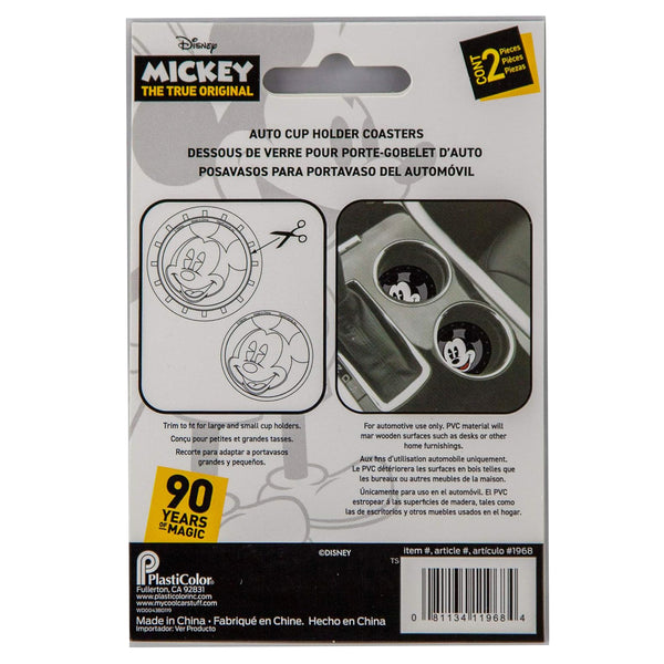 Mickey Mouse Car Cup Coasters 2-Piece - Cute Coasters for Your Car Cup Holders, Must-Have Accessories for Your Car Interior