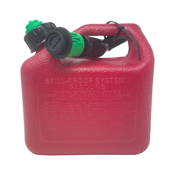 Briggs & Stratton Gas Can, 1+ Gallon Red Gas Can with Smart Fill Gas Can Spout.