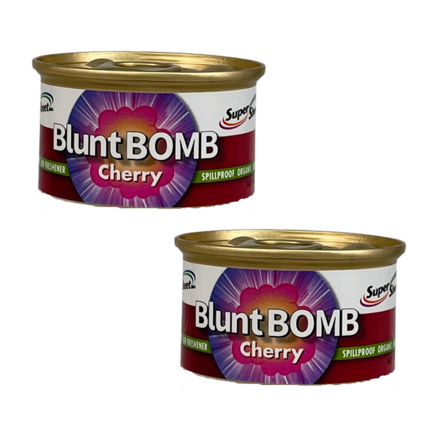 SuperSheet Car Air Freshener and Odor Neutralizer, Spillproof Can for Home and Car, Cherry, 2 Packs