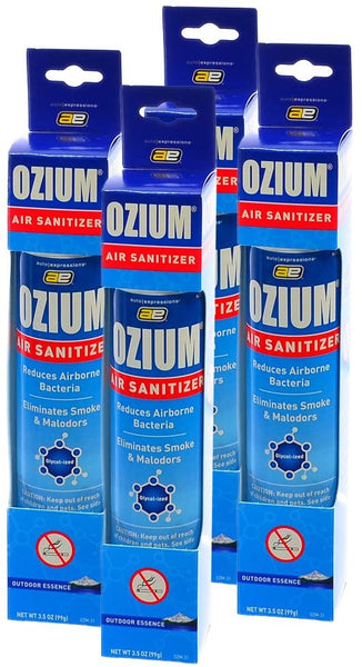 Ozium Spray 3.5oz Ozium Air Sanitizer, OUTDOOR ESSENCE (4-Pack)