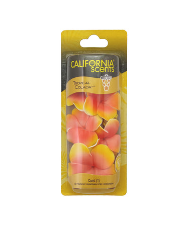 California Scents Scented Necklace in Tropical Colada: The Perfect Lei for Your Car - Hanging Flower Air Freshener