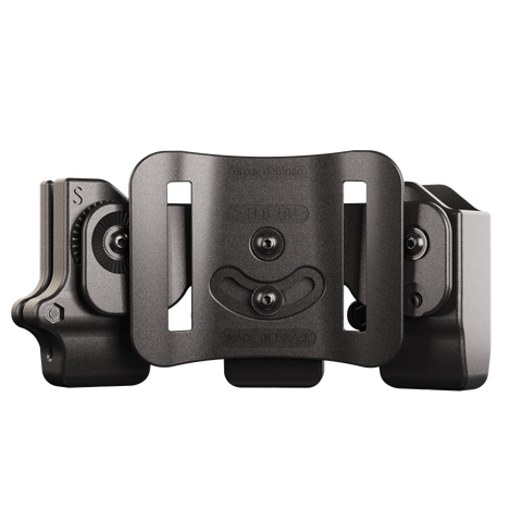 Orpaz Pistol Mag Pouch Compatible with Beretta APX Magazine Holster for 0.40, 9mm Magazine Holder, Triple Mag, Belt Loop