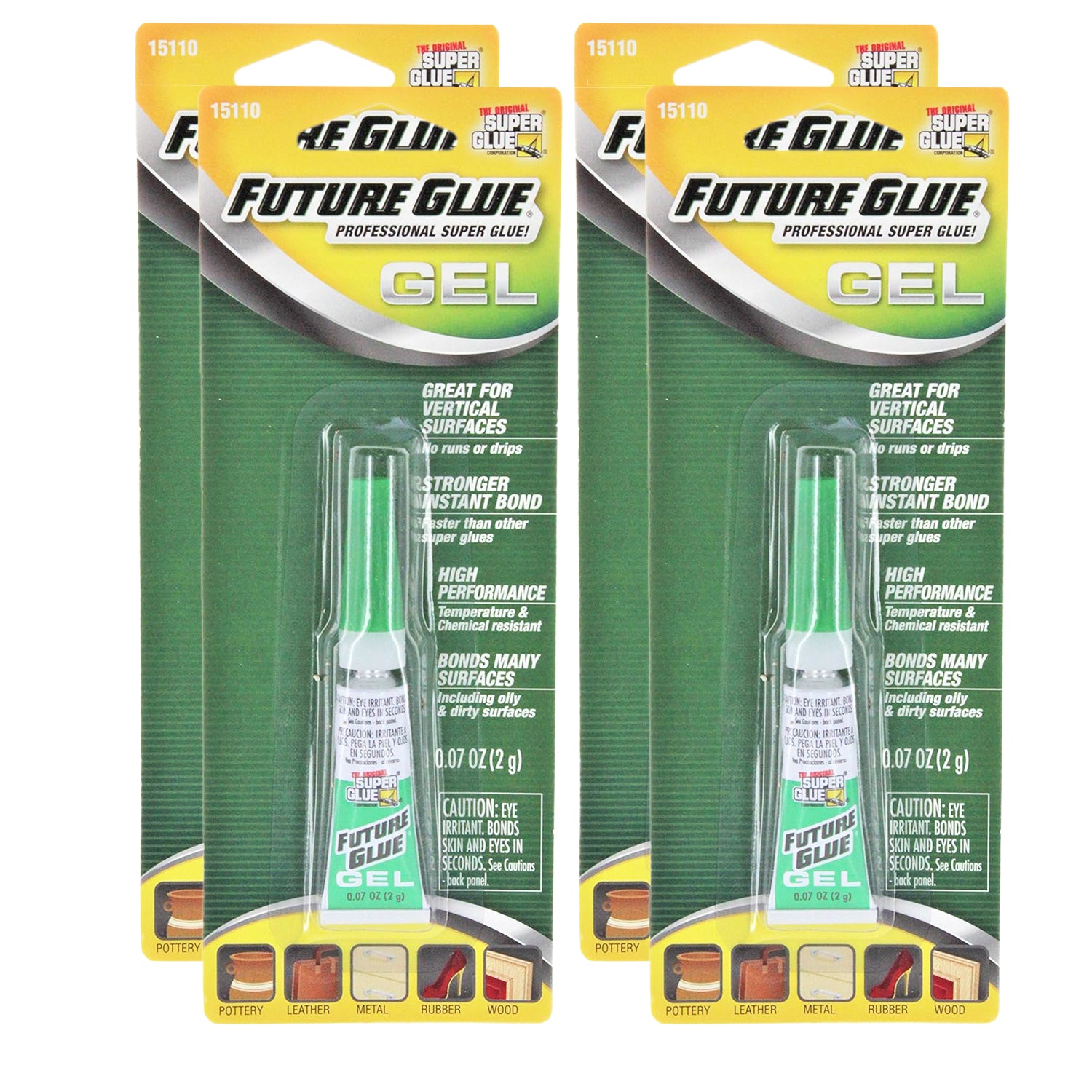 The Original Super Glue, Future Glue Gel, 0.07 oz - Ultra Strong Glue Gel for Plastic, Wood, Ceramic Repair - Precision Bonding with Future Glue Gel F
