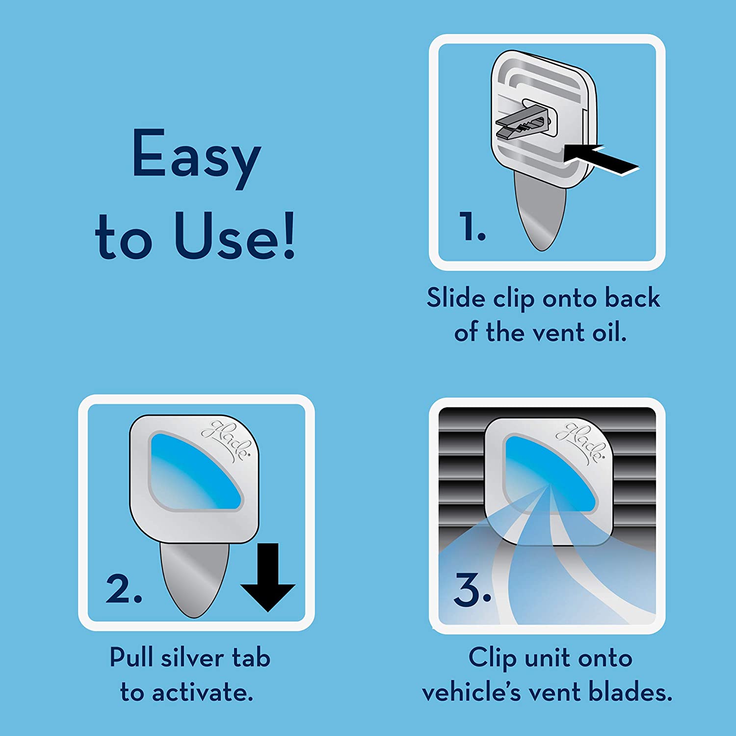 Glade Automotive Vent Oil Air Freshener, Night Woods; 4mL Each, 2 Count