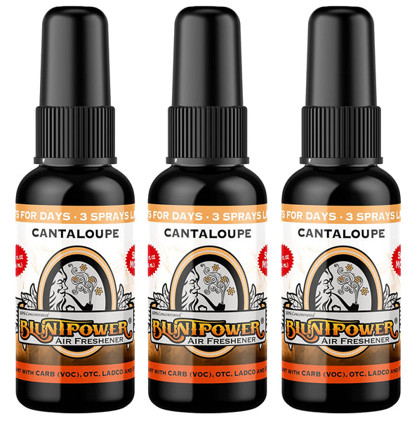 Blunt Power High Concentrated Air Freshener, Cantaloupe, 1.5oz, 3 Packs