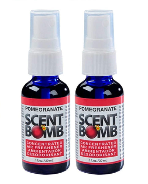 Scent Bomb Air Freshener Spray, 100 % Oil Based Concentrated Air Freshener, Air Freshener Spray for Car, Room, Bathroom and Odor Eliminator, Pomegranate, 2 Pack