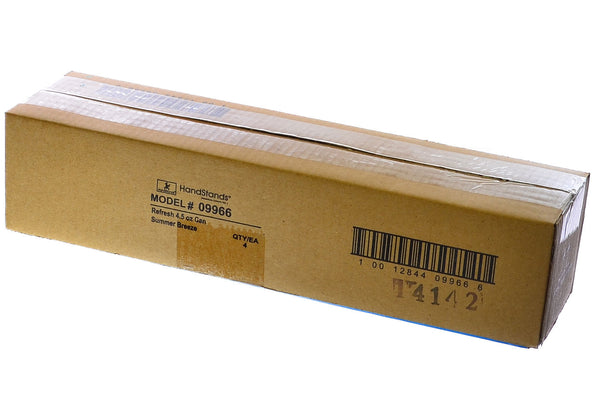 Refresh Scented Gel Air Freshener Car Home & Office Odor Eliminator 4.5oz. Summer Breeze (Pack of 4)