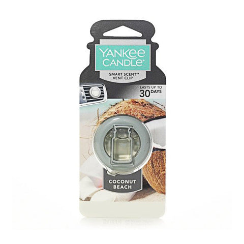 Yankee Candles Car Freshener Smart-Scent Vent Clips, Coconut Beach