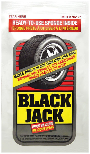 Blue Magic Tire Shine Towelette Black Jack Thick Silicone Repels Dirt & Grime Weatherproofs & Protects