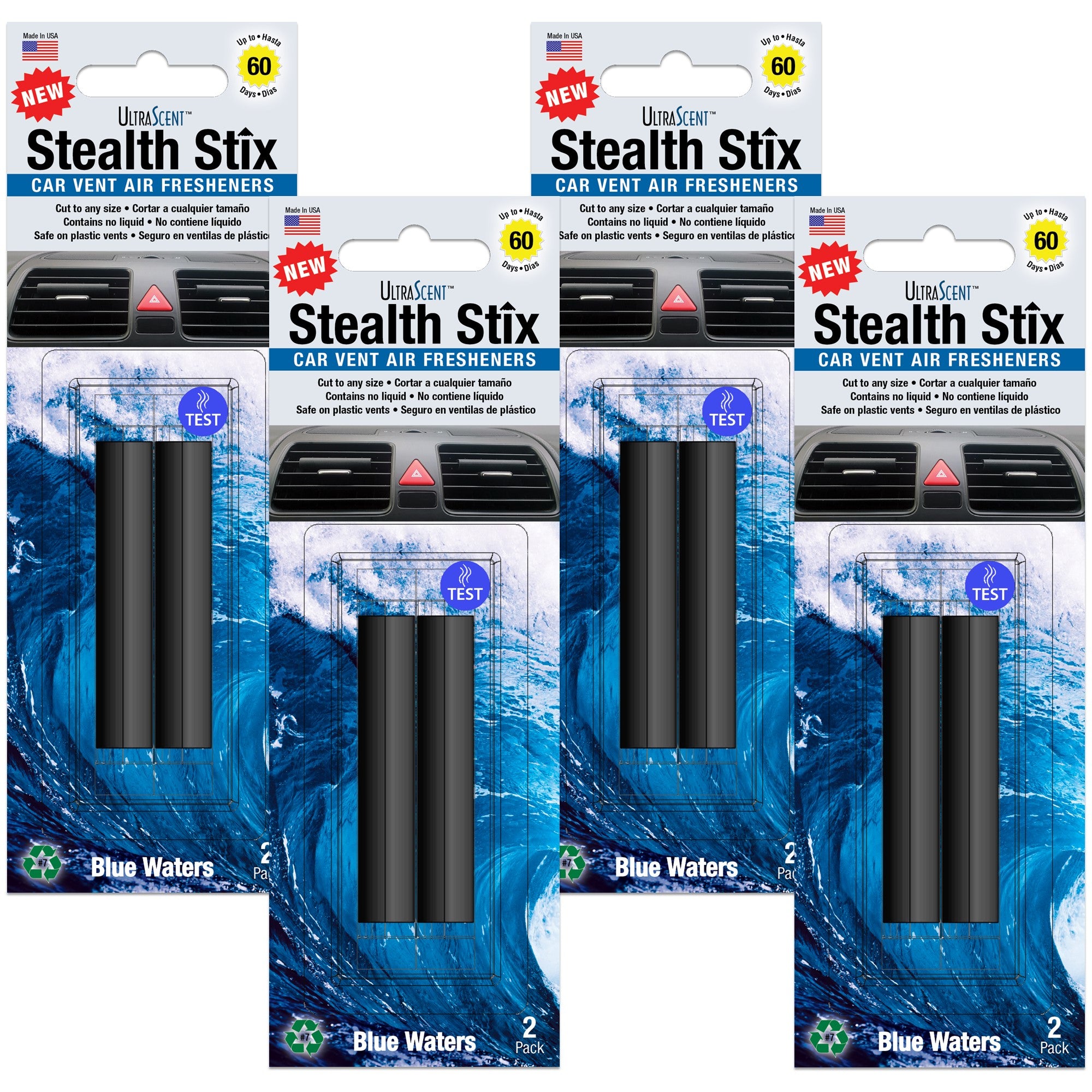 Stealth Stix, Car Air Freshener, Long Lasting Vent Clip Freshener