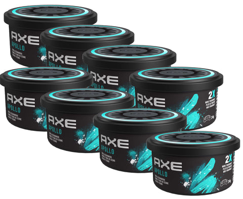 AXE Apollo Fiber Can: Odor Eliminator for Strong Odor - Long Lasting Fragrance & Effective Car Air Fresheners - Automotive Essential, 8 Packs