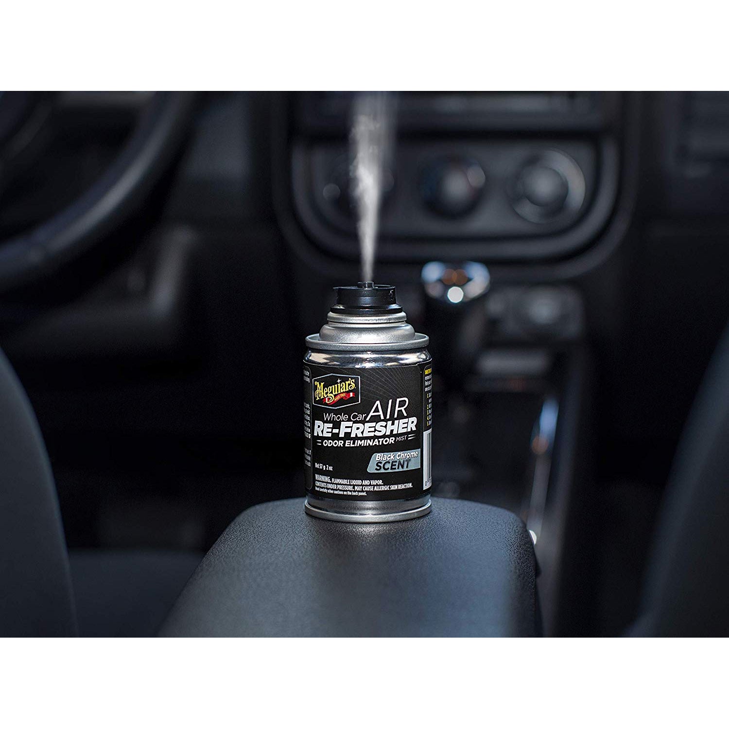 Meguiar's Air Re-Fresher, Whole Car, Black Chrome Scent - 57 g