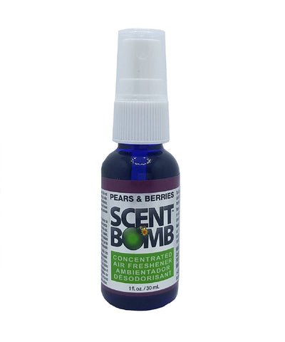 Scent Bomb Air Freshener Spray, 100 % Oil Based Concentrated Air Freshener, Air Freshener Spray for Car, Room, Bathroom and Odor Eliminator, Pears & Berries