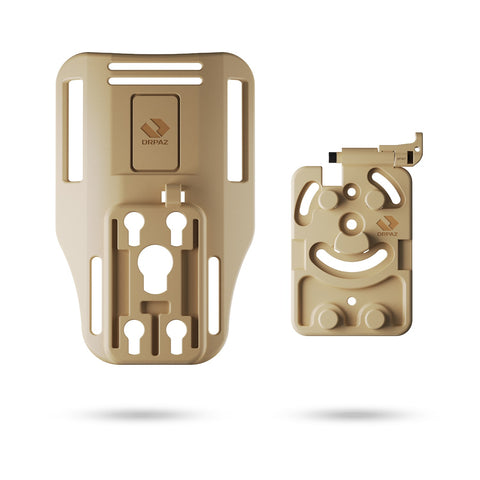 Orpaz OMS Holster Insert and Low-Ride Receiver Kit, Fits on Orpaz Holsters and Magazine Pouches, Desert Tan