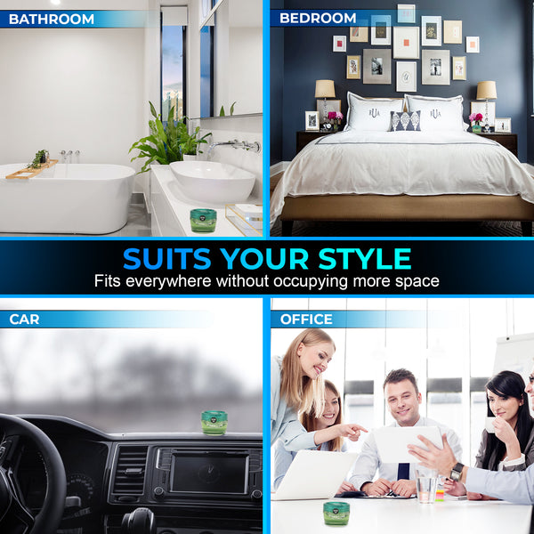 Tasotti Car Perfume Air Freshener, Car and Home Gel Air Freshener, Odor Eliminator and for Long-lasting Fragrance up to 75 days, Prestige Car Concentrated Perfume Collection, Aroma Spa