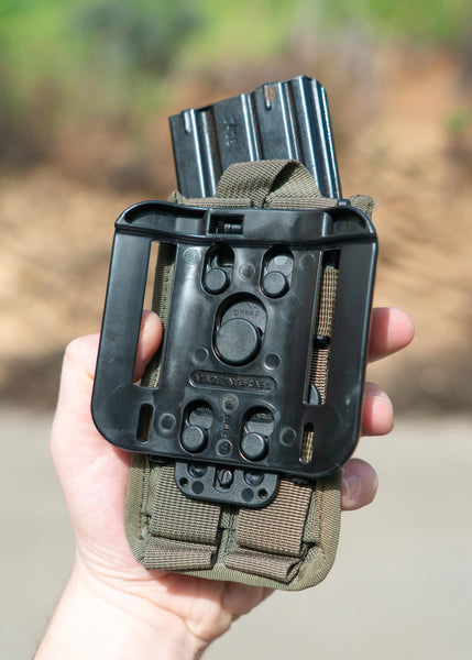 Orpaz Belt Attachment for MOLLE Pouch, MOLLE Mag Pouch, MOLLE Backpack and other MOLLE Accessories, Black