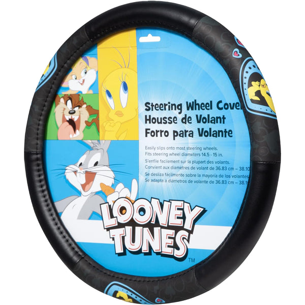 Tweety Bird Car Steering Wheel Cover - Durable and Comfortable Car Wheel Cover with Tweety Bird Graphics - A Fun and Functional Addition to Your Vehicle's Interior!