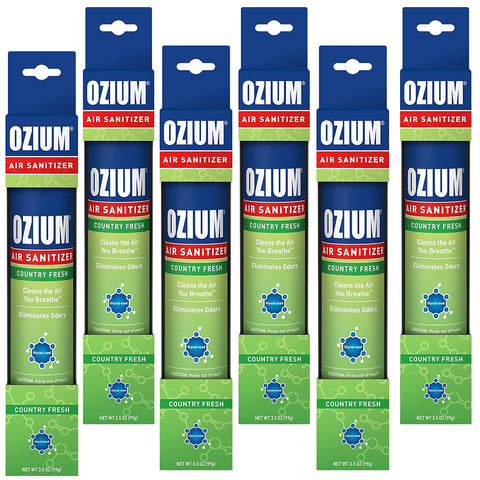 Ozium Air Sanitizer 3.5 oz. Ozium Spray, Country Fresh (6-PACK)